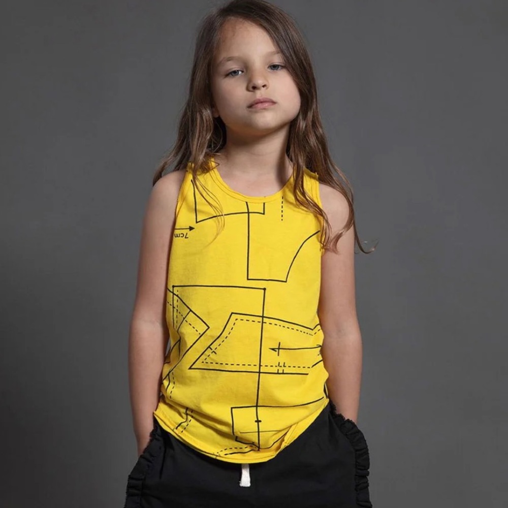 nununu Kids Sewing Pattern Tank Top - Unisex